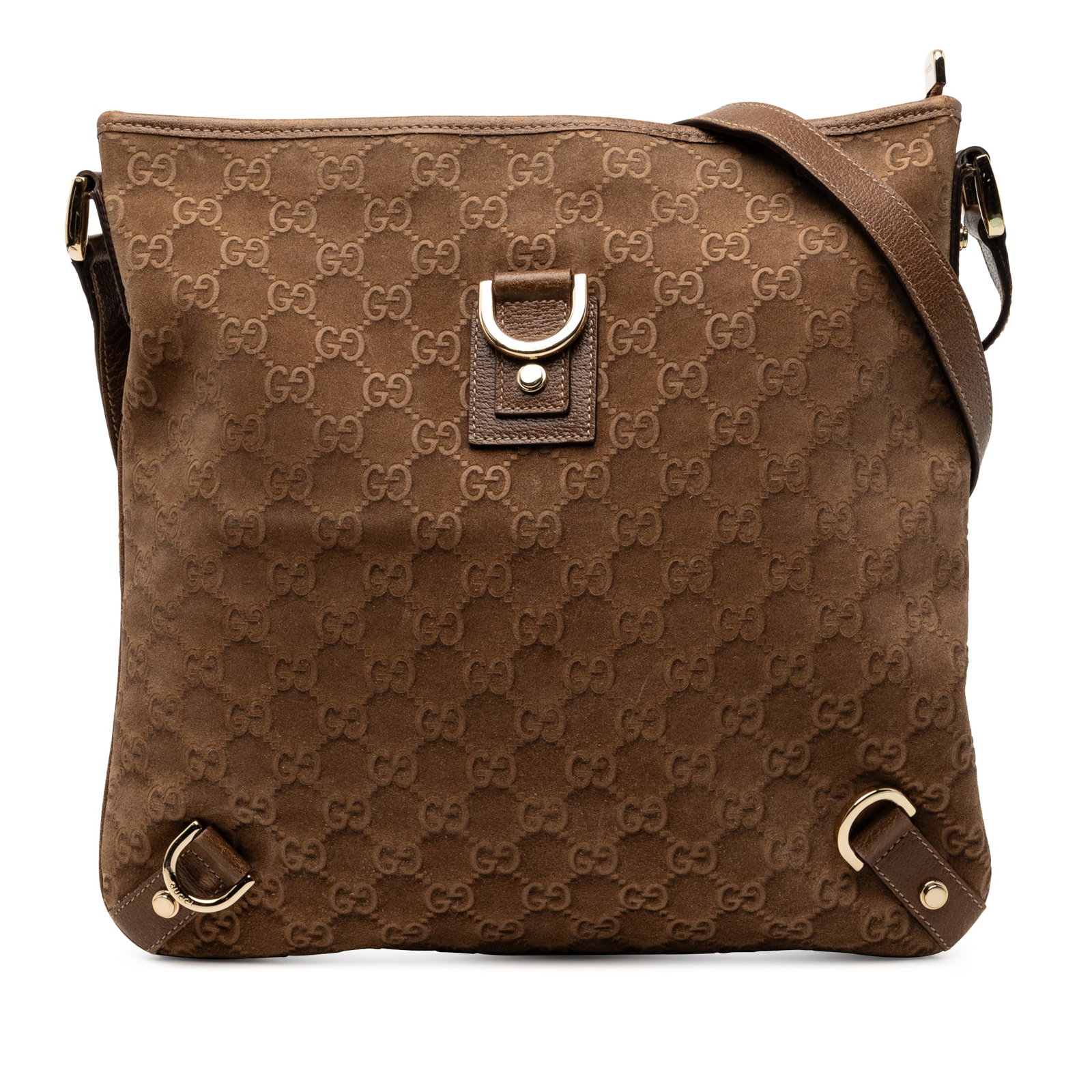 Gucci Abbey suede crossbody bag with D ring (1 of 7)