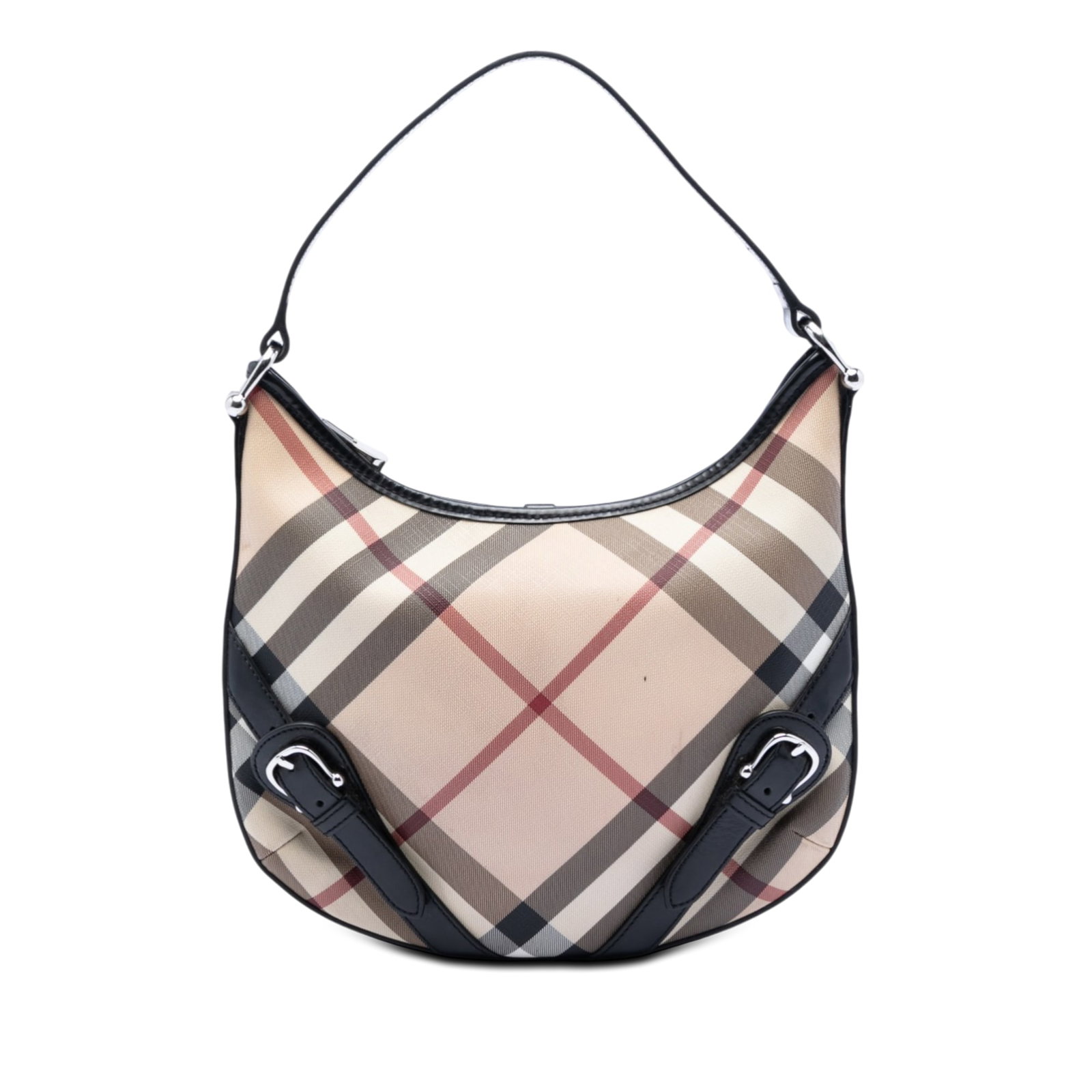 Burberry Larkin Hobo Supernova Check Coated Canvas Bag (1 of 7)