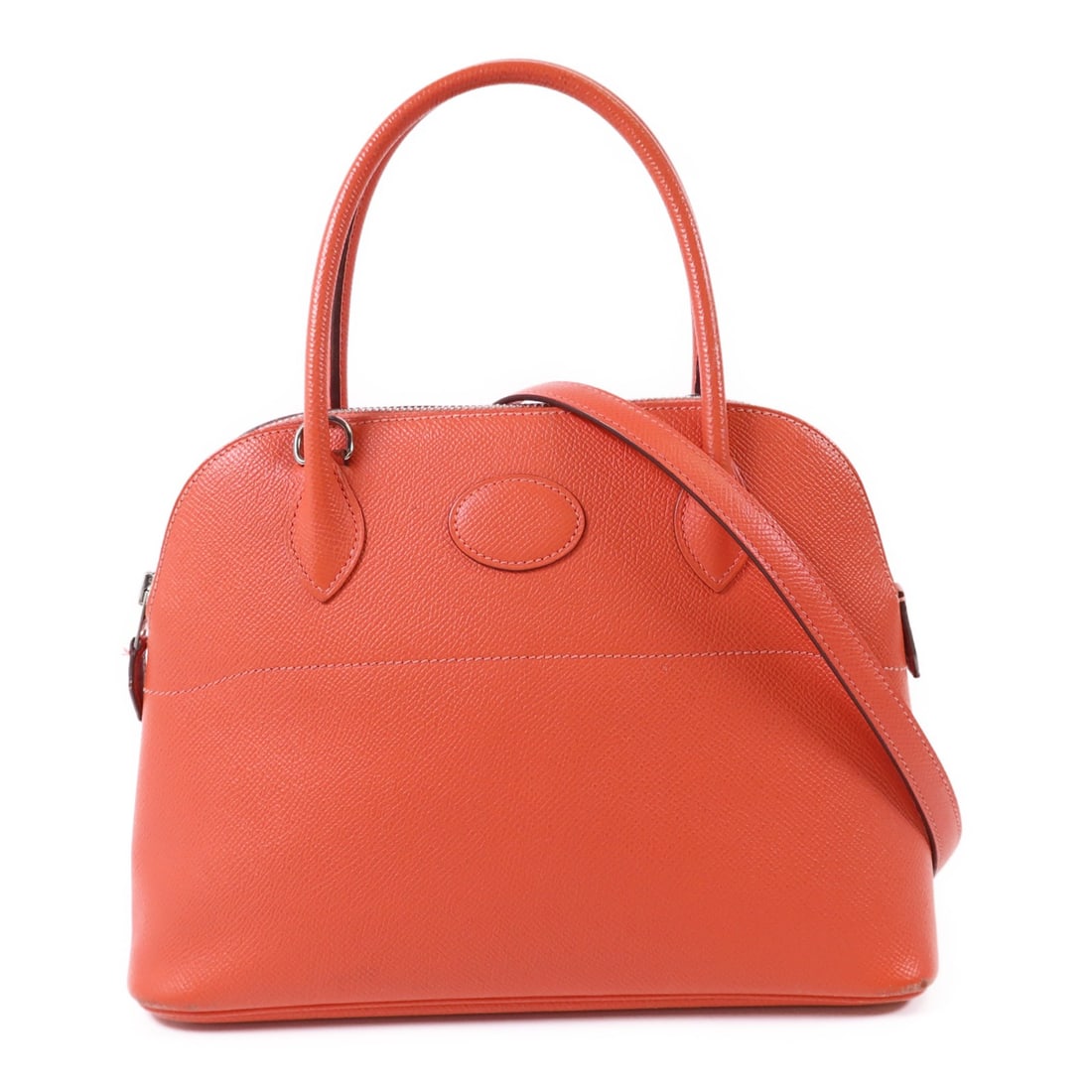 Hermes Bolide 27 Pink Epsom Calfskin 2 Way Shoulder Bag: Hermes Bolide 27 Pink Epsom Calfskin 2 Way Shoulder Bag This Hermes Bolide 27 is a versatile 2-way shoulder handbag crafted from Epsom calfskin leather in a Rose Jaipur pink shade. Made in France, it 