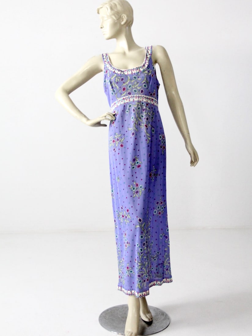 1960s Emilio Pucci Floral Nightgown by Form Fit Rogers (1 of 5)
