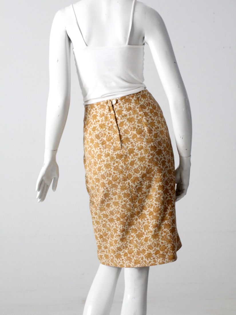 1960s Vintage Pencil Skirt Traditional by Country Set Floral Pattern (1 of 5)