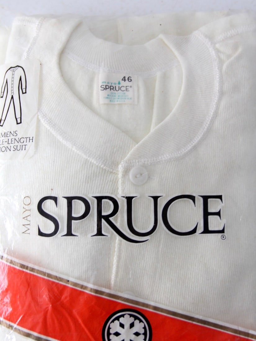 Spruce Vintage Cotton Long Underwear New Old Stock Size 46 (1 of 5)
