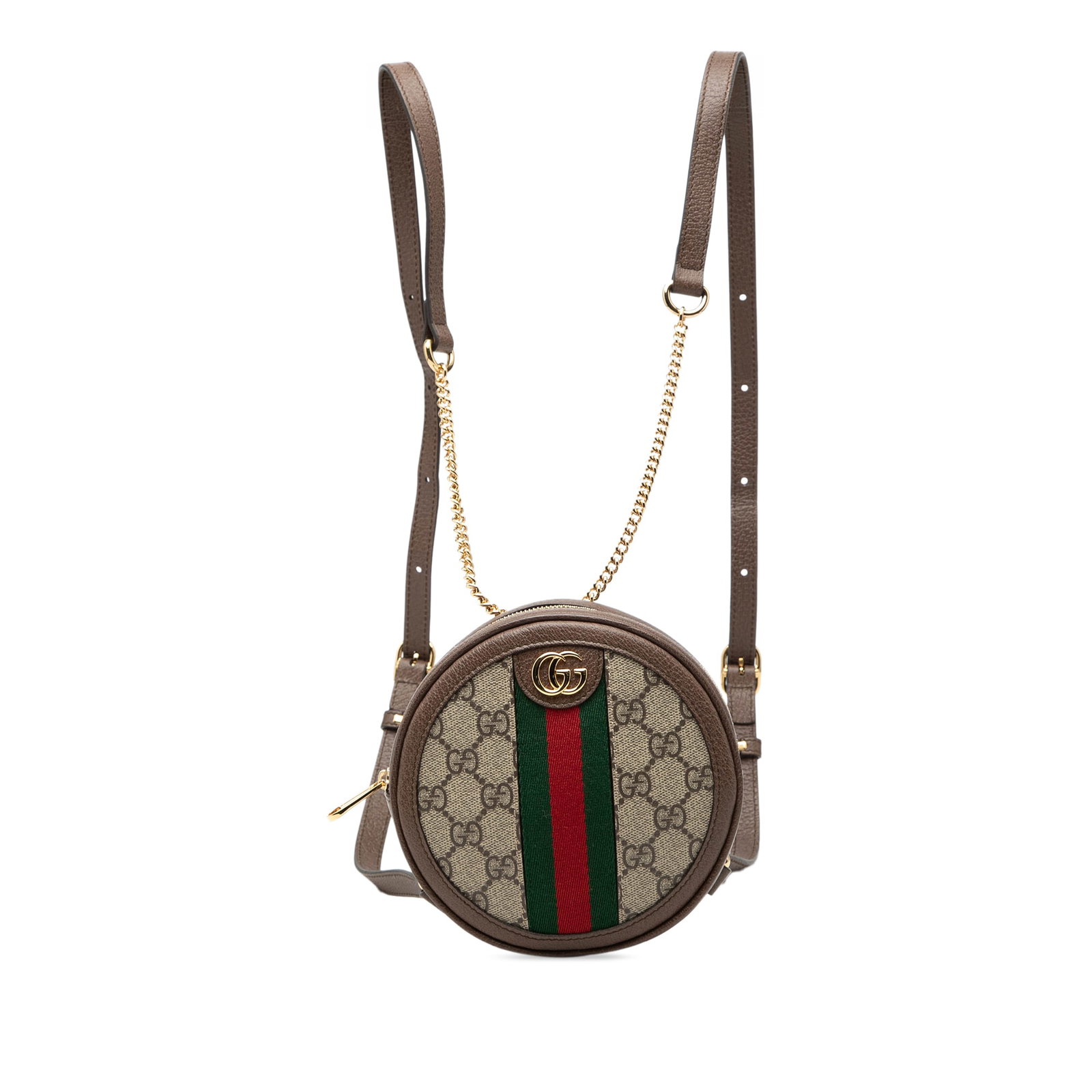 Gucci Ophidia Mini Round Backpack GG Supreme Web Trim (1 of 7)