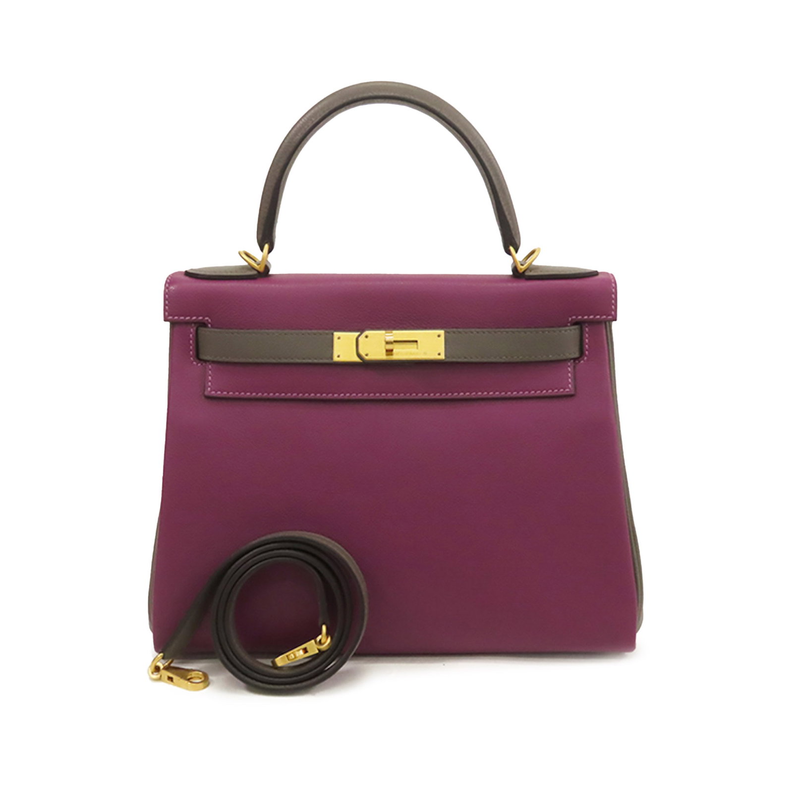 Hermes Special Order Evercolor Kelly II Retourne 28 Anemone Leather Bag (1 of 9)