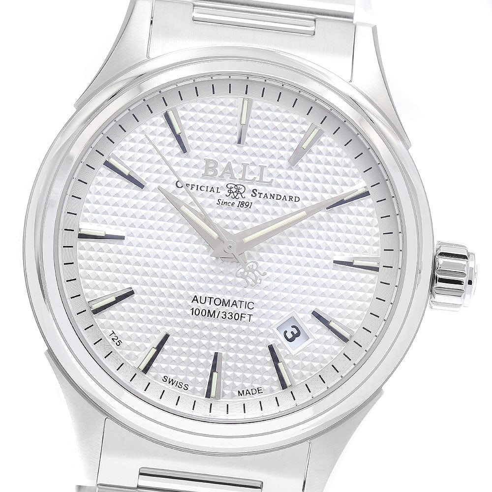 BALLWATCH Stokeman Victory Date Automatic Stainless Steel Men's Watch: BALLWATCH Stokeman Victory Date Automatic Stainless Steel Men's Watch This BALLWATCH Stokeman Victory Date Automatic men's wristwatch features a stainless steel case and bracelet with a silver dial.