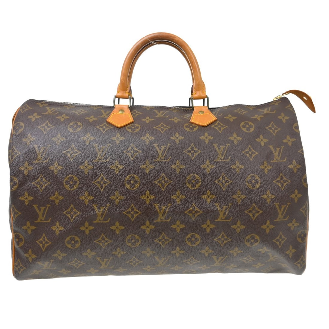 Louis Vuitton Speedy Brown Canvas Tote 40cm x 26cm x 19cm: Louis Vuitton Speedy Brown Canvas Tote 40cm x 26cm x 19cm This Louis Vuitton Speedy Handbag features the iconic Monogram Canvas in a brown color. Designed for women, it offers a spacious interior and 