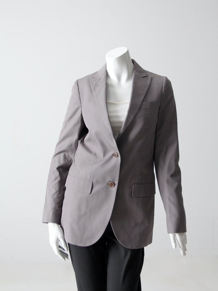 Vintage Helmet Lang Gray Blazer Jacket Made in Italy (1 of 8)