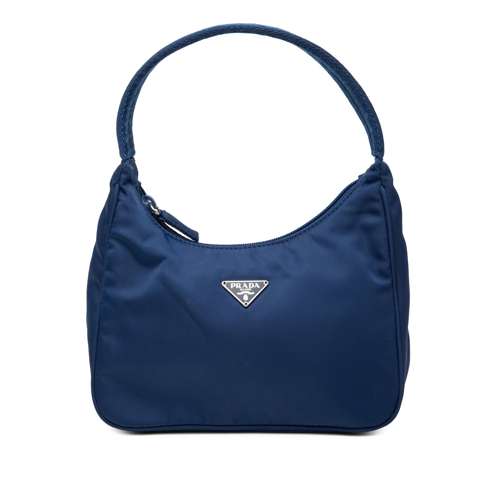 Prada Blue Mini Tessuto Sport Nylon Shoulder Bag Italy (1 of 7)
