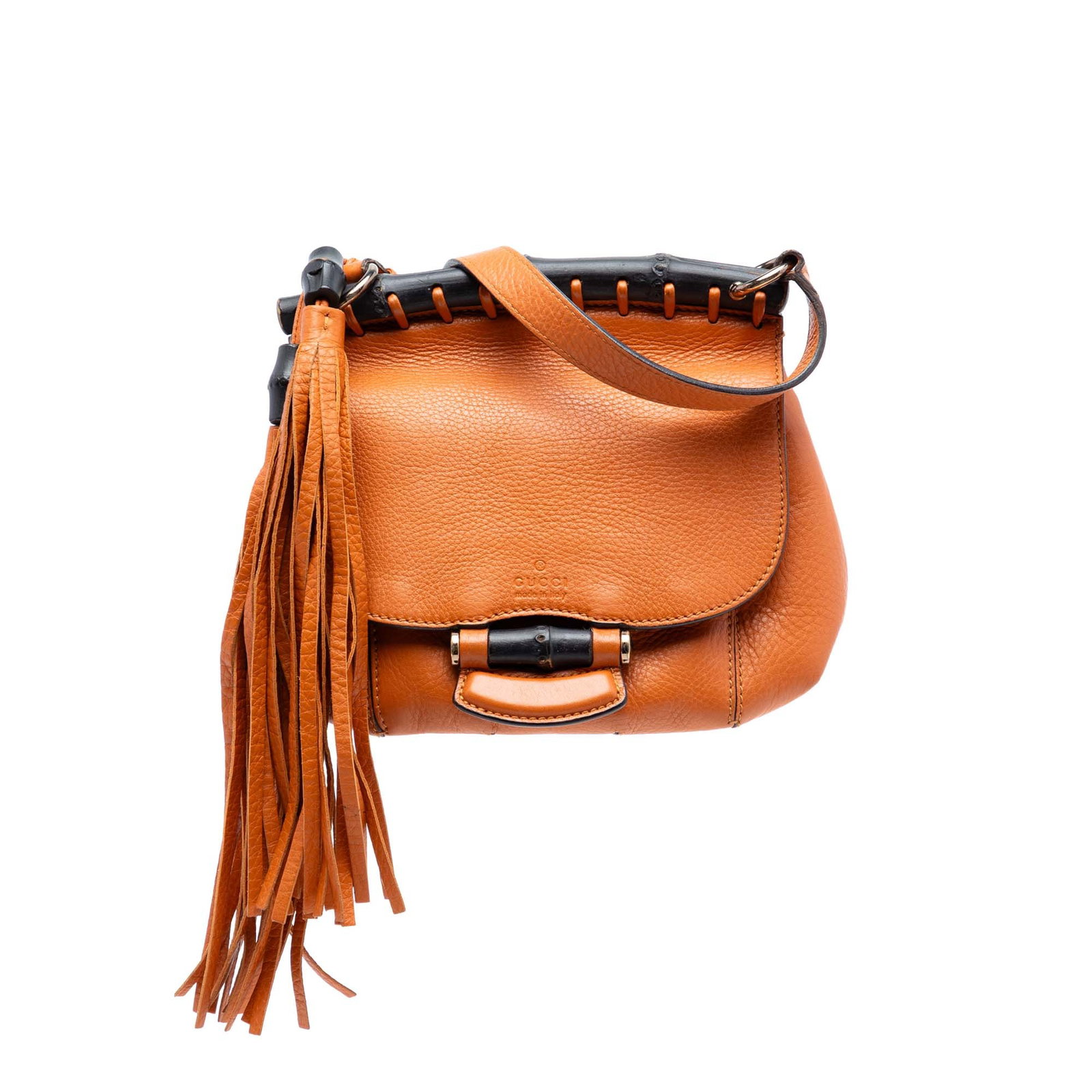 Gucci Bamboo Nouveau Fringe leather crossbody bag (1 of 8)