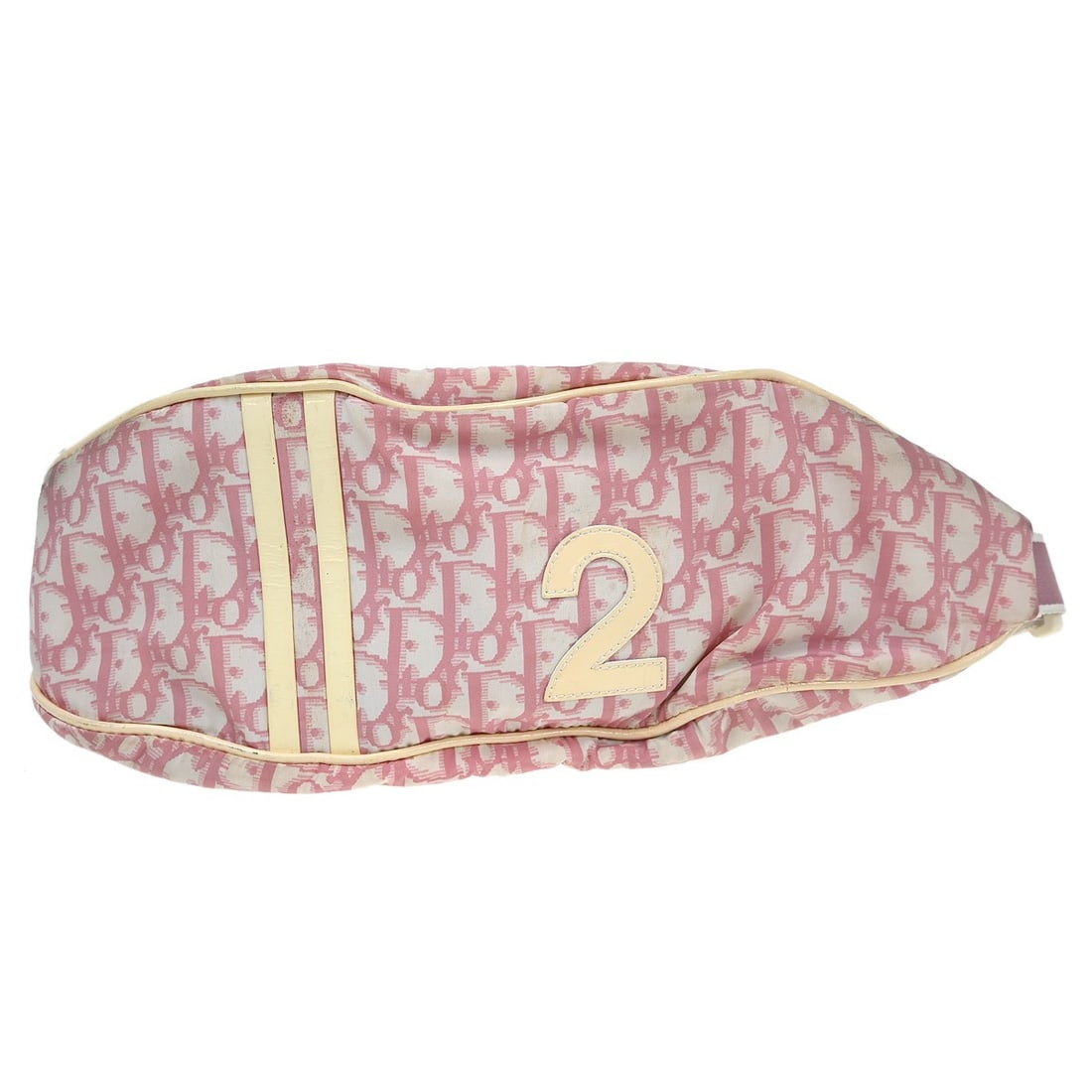 Dior Pink Nylon Trotter Belt Bag Silver Hardware: Dior Pink Nylon Trotter Belt Bag Silver Hardware This Christian Dior Pink Nylon Trotter Bum Bag features the iconic Trotter pattern in a compact, small size. Crafted from a combination of leather and 
