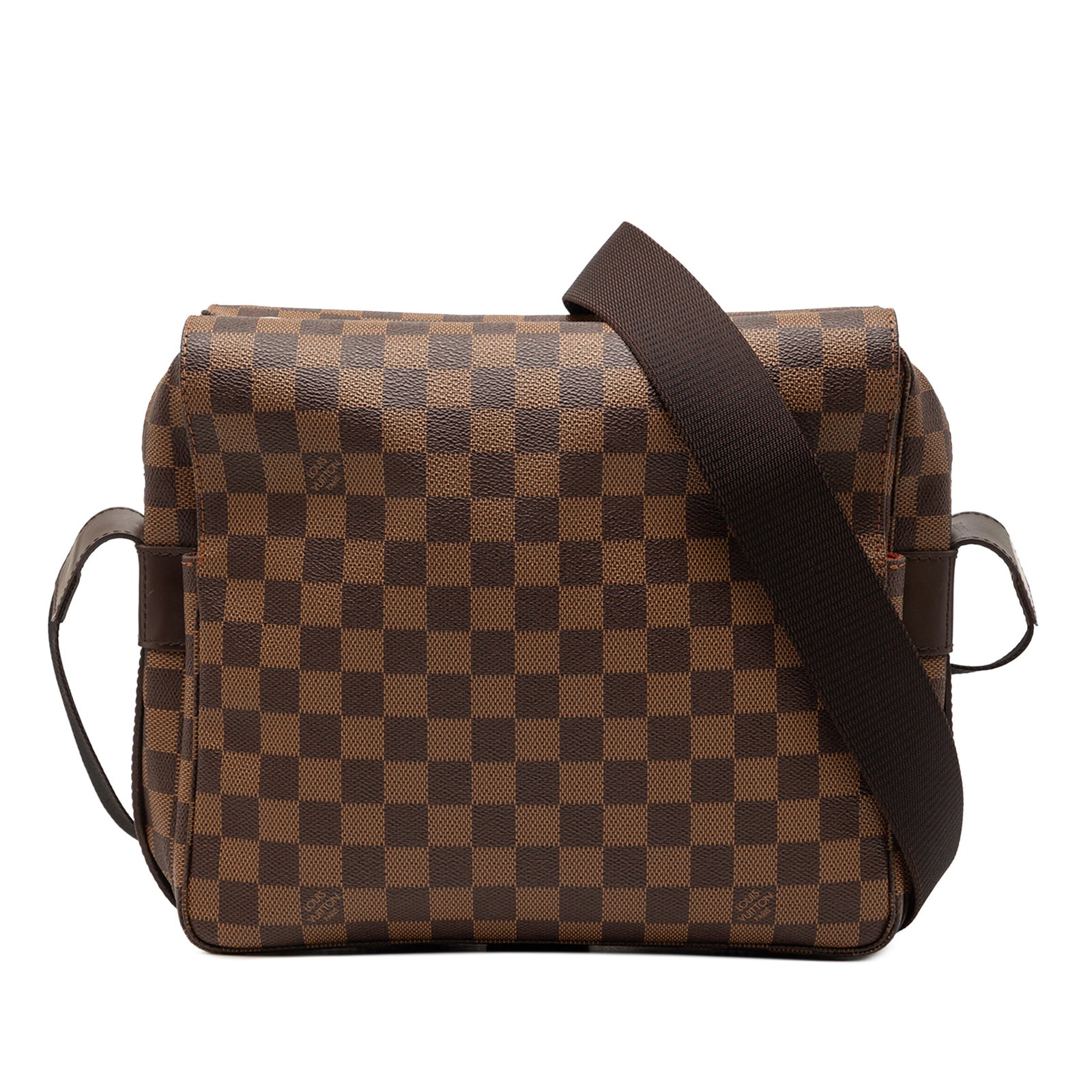 Louis Vuitton Damier Ebene crossbody bag Naviglio: Louis Vuitton Damier Ebene crossbody bag Naviglio This Louis Vuitton Damier Ebene Naviglio bag features the signature Damier Ebene canvas with leather trim and an adjustable flat canvas strap. The des