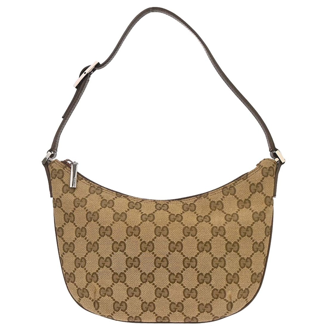 Gucci GG Canvas Top Handle Bag Brown Beige 9 in: Gucci GG Canvas Top Handle Bag Brown Beige 9 in This Gucci handbag features the signature GG canvas in brown and beige, complemented by leather accents. Designed with a top handle, it offers a medium-