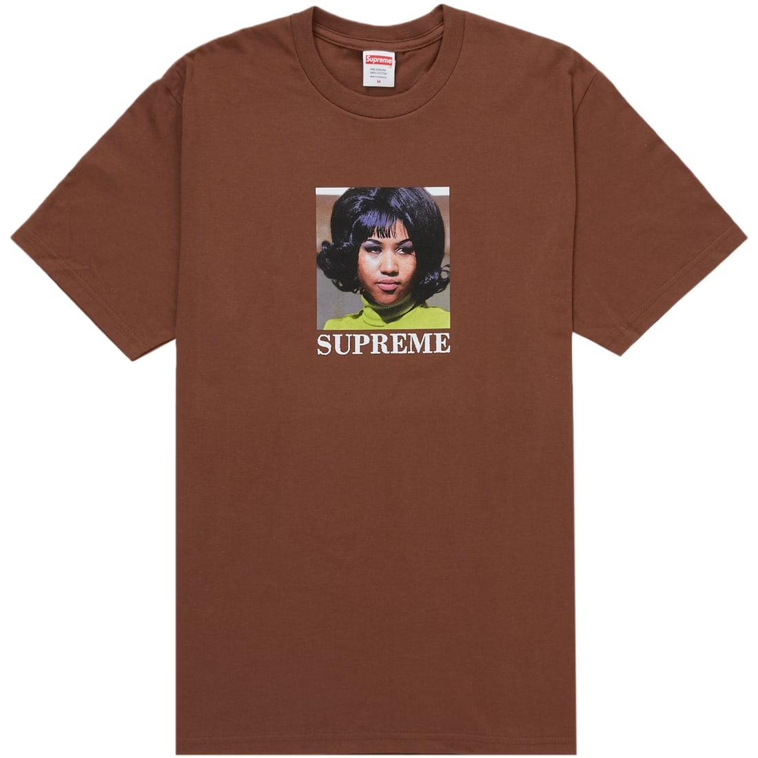 Supreme cotton graphic tee Aretha Brown Medium (1 of 1)
