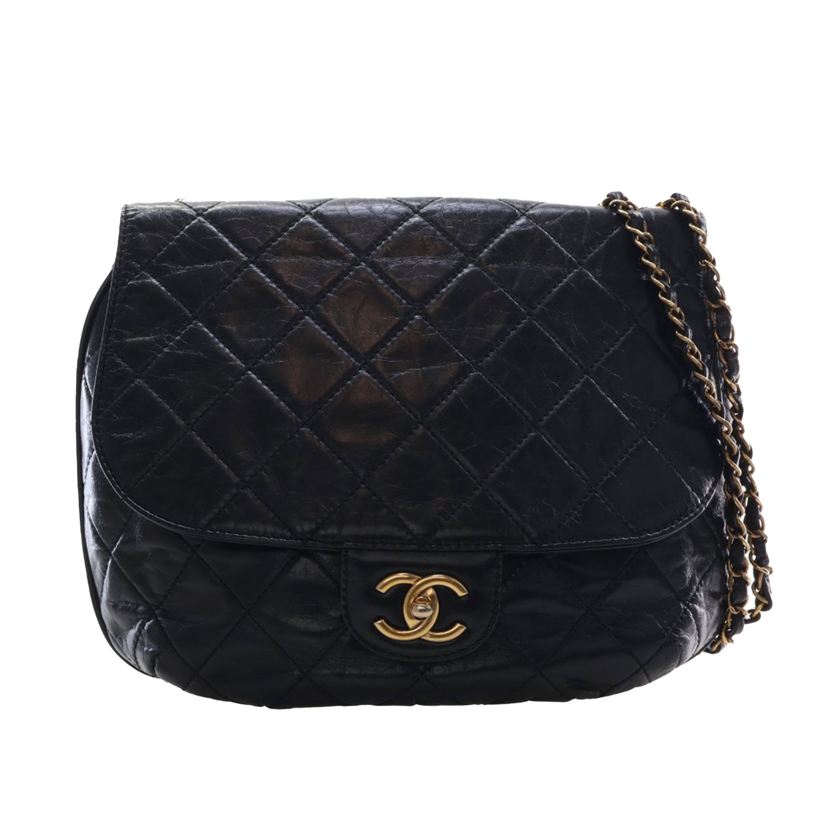 Chanel black quilted calfskin flap bag Bubble CC (1 of 15)