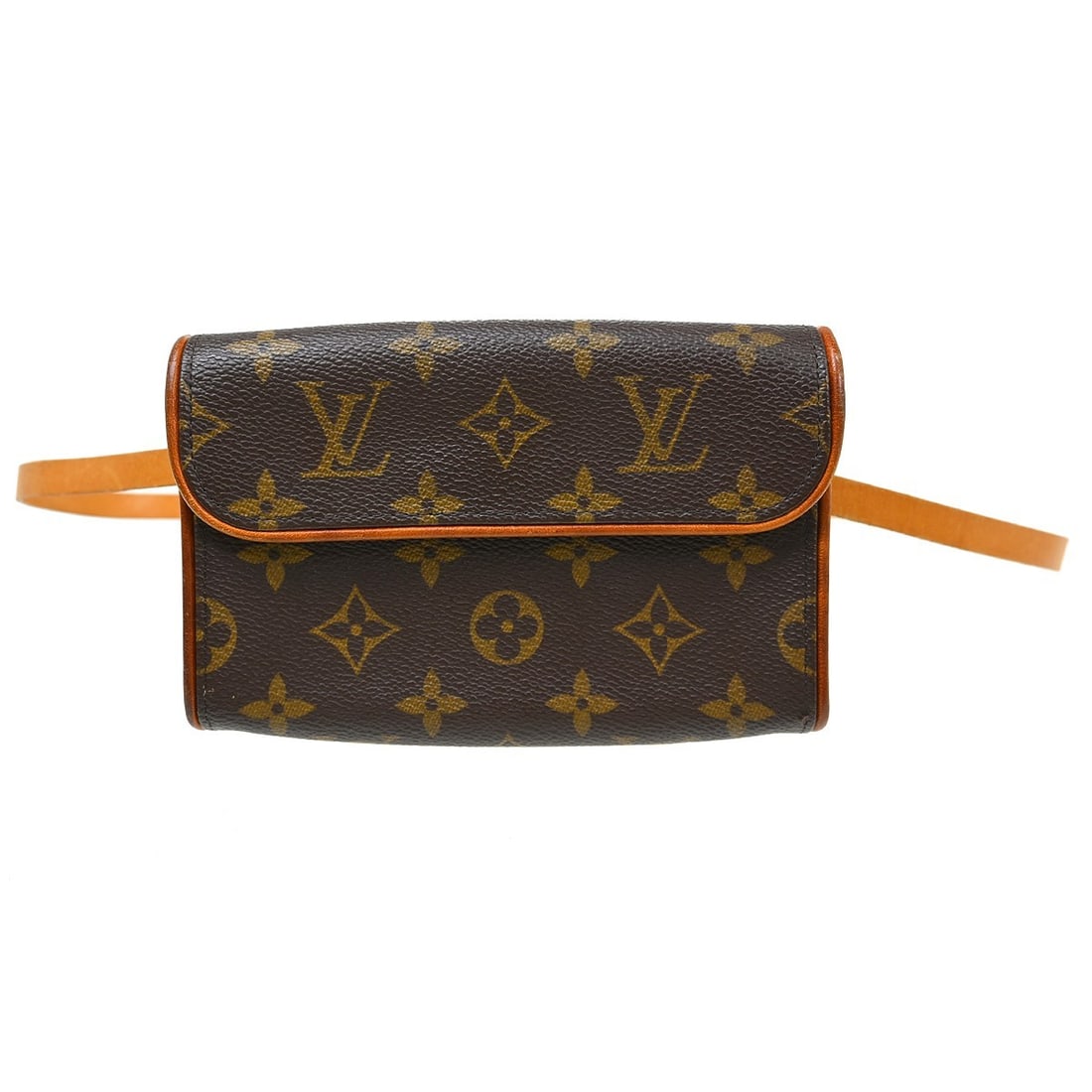 Louis Vuitton Florentine Pochette Brown Canvas Clutch: Louis Vuitton Florentine Pochette Brown Canvas Clutch This Louis Vuitton Florentine Pochette features the iconic Monogram canvas in brown, complemented by leather trim. Designed for women, this