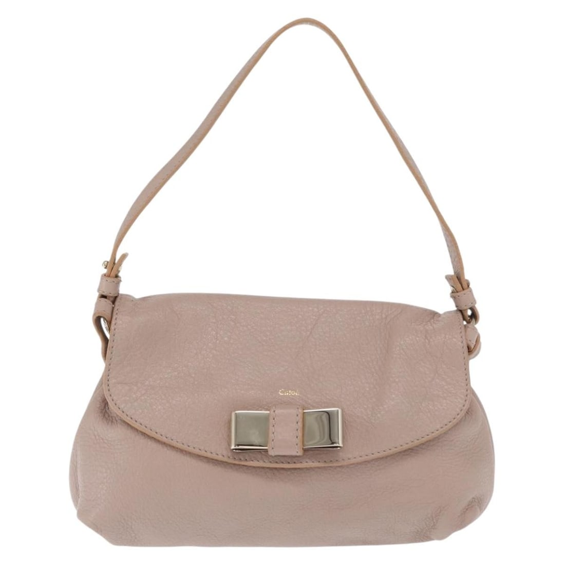 Chloe Lily Leather Shoulder Bag in Beige 22cm by 11cm by 7cm (1 of 18)