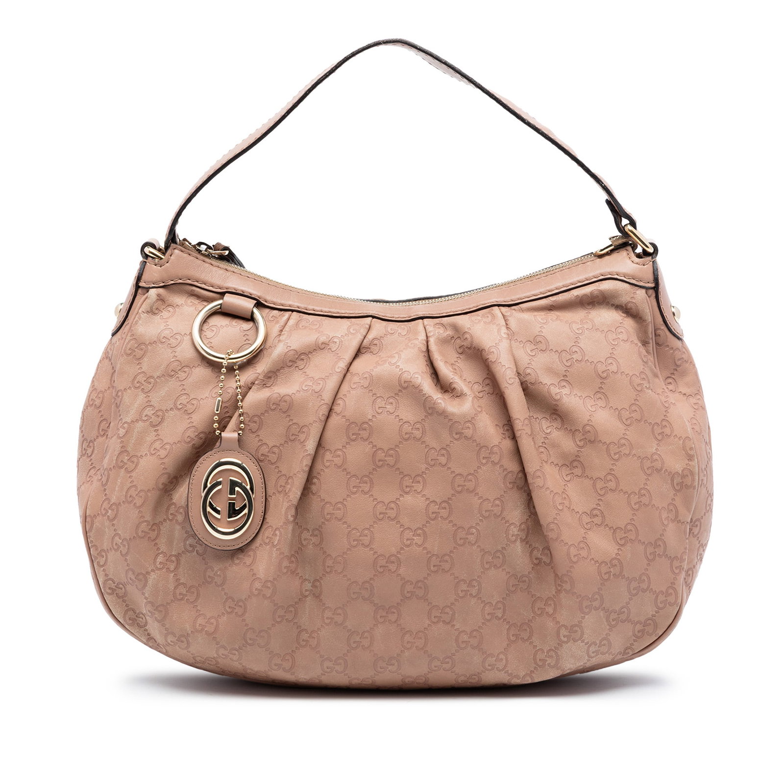 Gucci Sukey embossed leather shoulder bag Medium Guccissima (1 of 7)