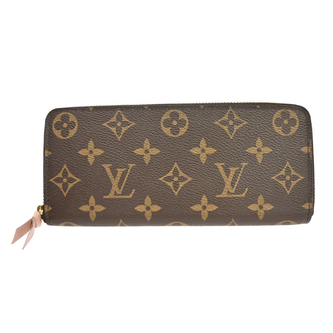 Louis Vuitton Clemence long wallet Damier canvas leather brown (1 of 10)