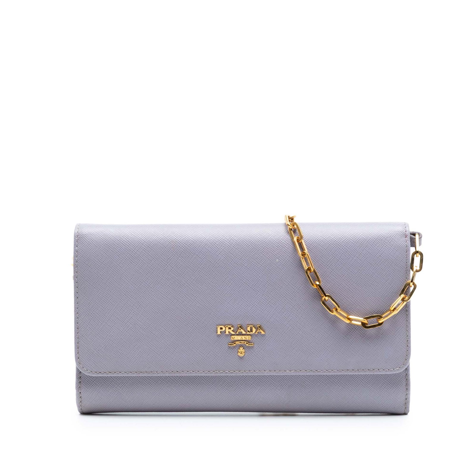 Prada Saffiano Lux purple chain wallet (1 of 7)