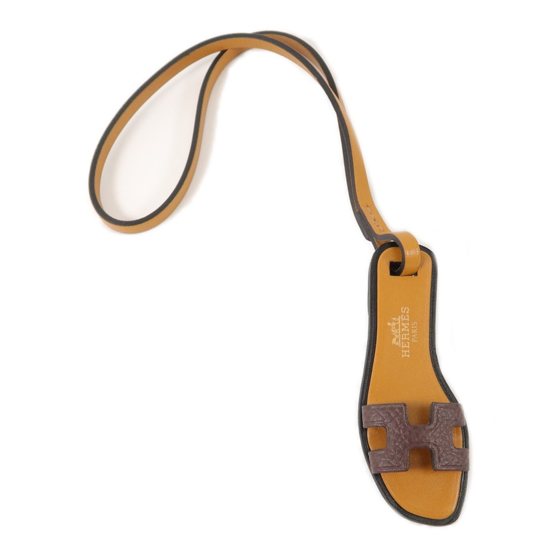 Hermes Oran leather charm strap Ebene (1 of 8)