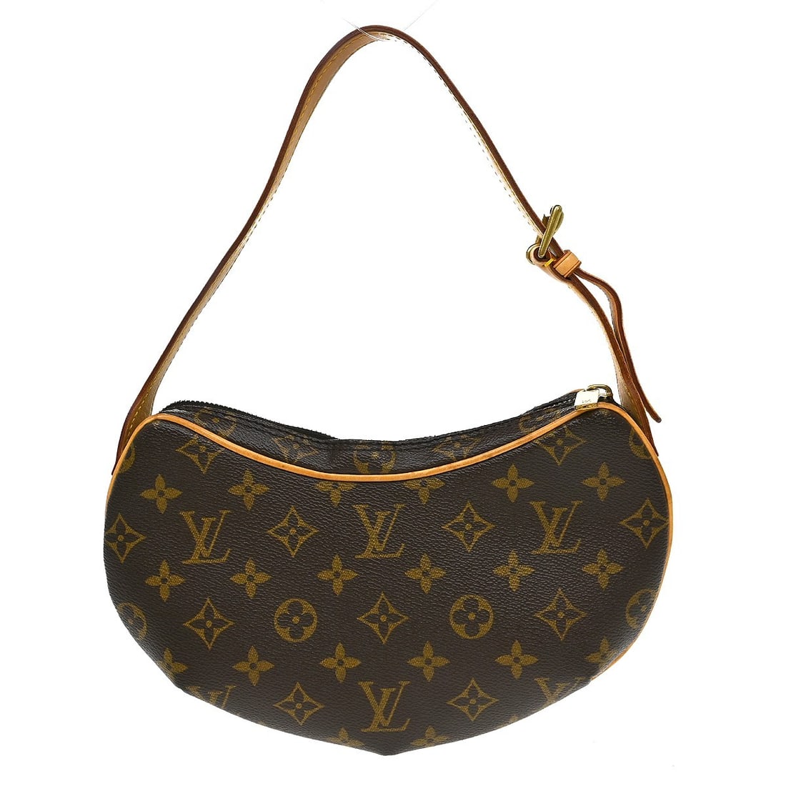Louis Vuitton Pochette Croissant Monogram Canvas Hobo Bag M51510: Louis Vuitton Pochette Croissant Monogram Canvas Hobo Bag M51510 This Louis Vuitton Monogram Pochette Croissant Handbag features the iconic monogram canvas leather exterior in brown, complemented by A