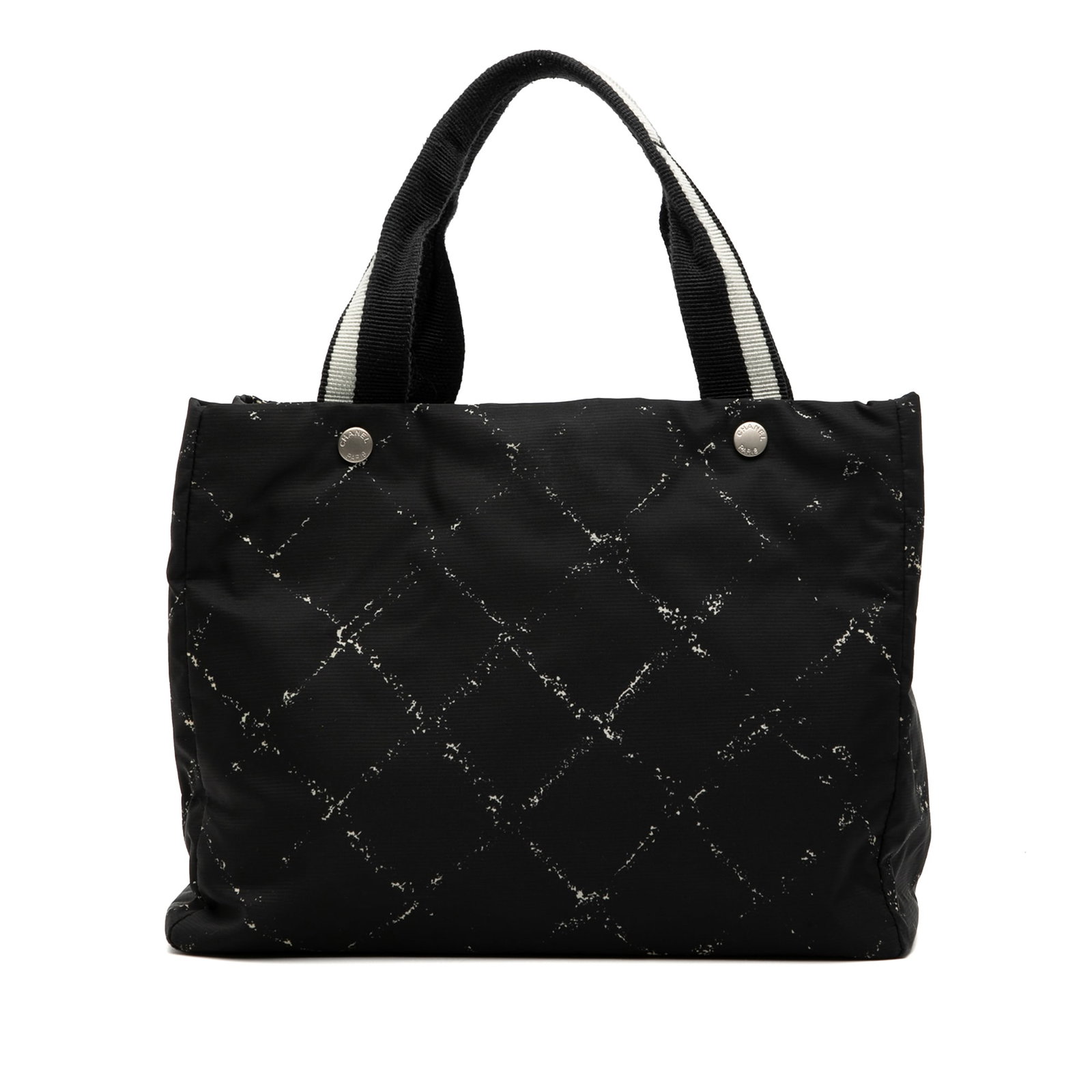 Chanel nylon tote bag Old Travel Line black (1 of 7)