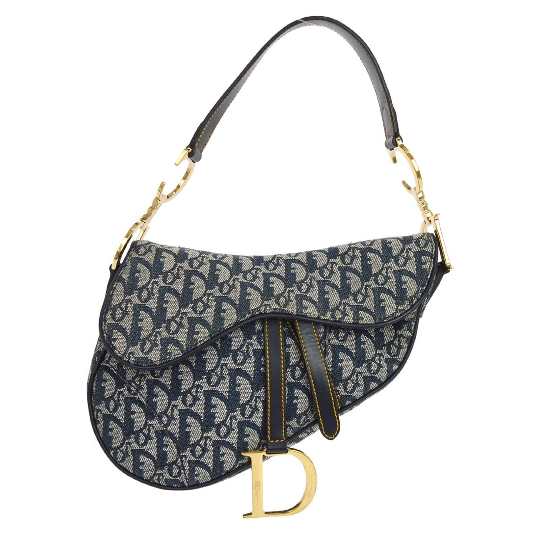 Christian Dior Saddle Canvas Handbag Navy: Christian Dior Saddle Canvas Handbag Navy This Christian Dior Saddle Handbag features the iconic Oblique canvas design in navy. Crafted for unisex use, it offers a stylish and versatile accessory opti