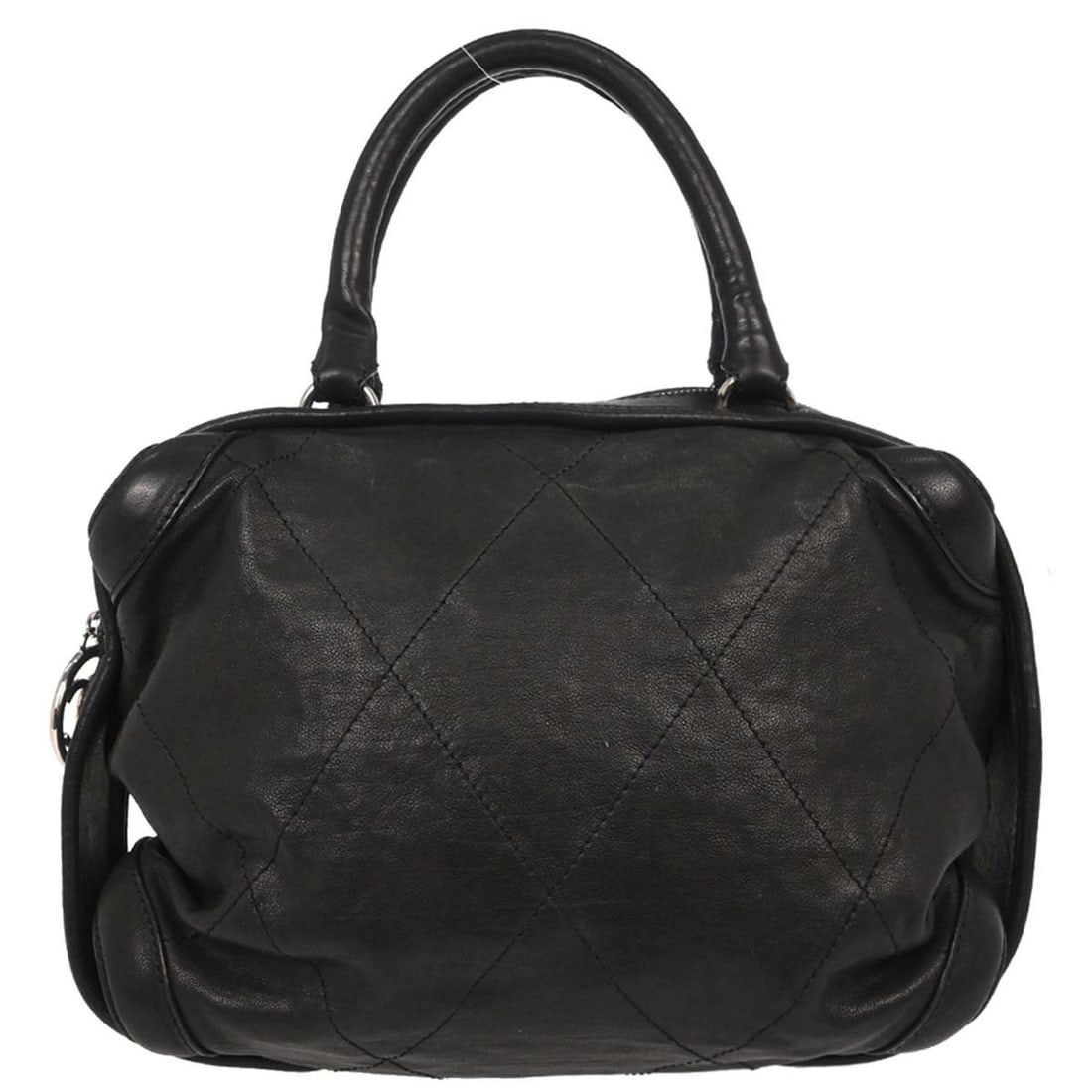 Chanel Wild Stitch Medium Black Calfskin Double Handle Handbag: Chanel Wild Stitch Medium Black Calfskin Double Handle Handbag This Chanel handbag is crafted from premium black calfskin leather and features a medium size with double handles for comfortable carryin