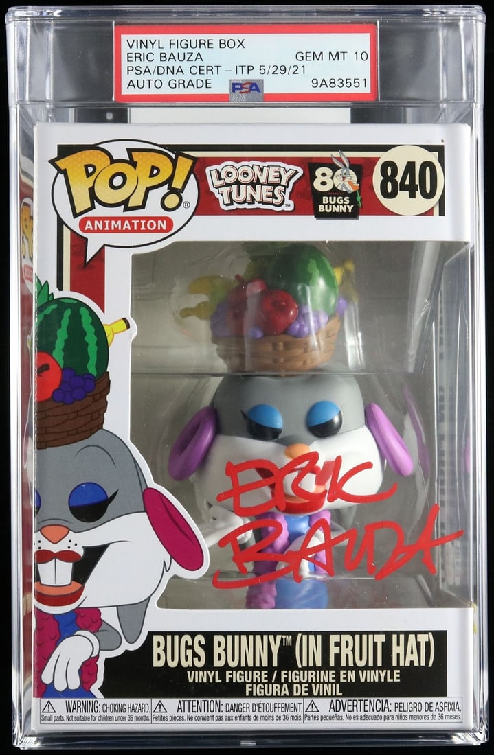 Bugs Bunny Funko Pop 840 Eric Bauza PSA DNA Auto 10 (1 of 2)
