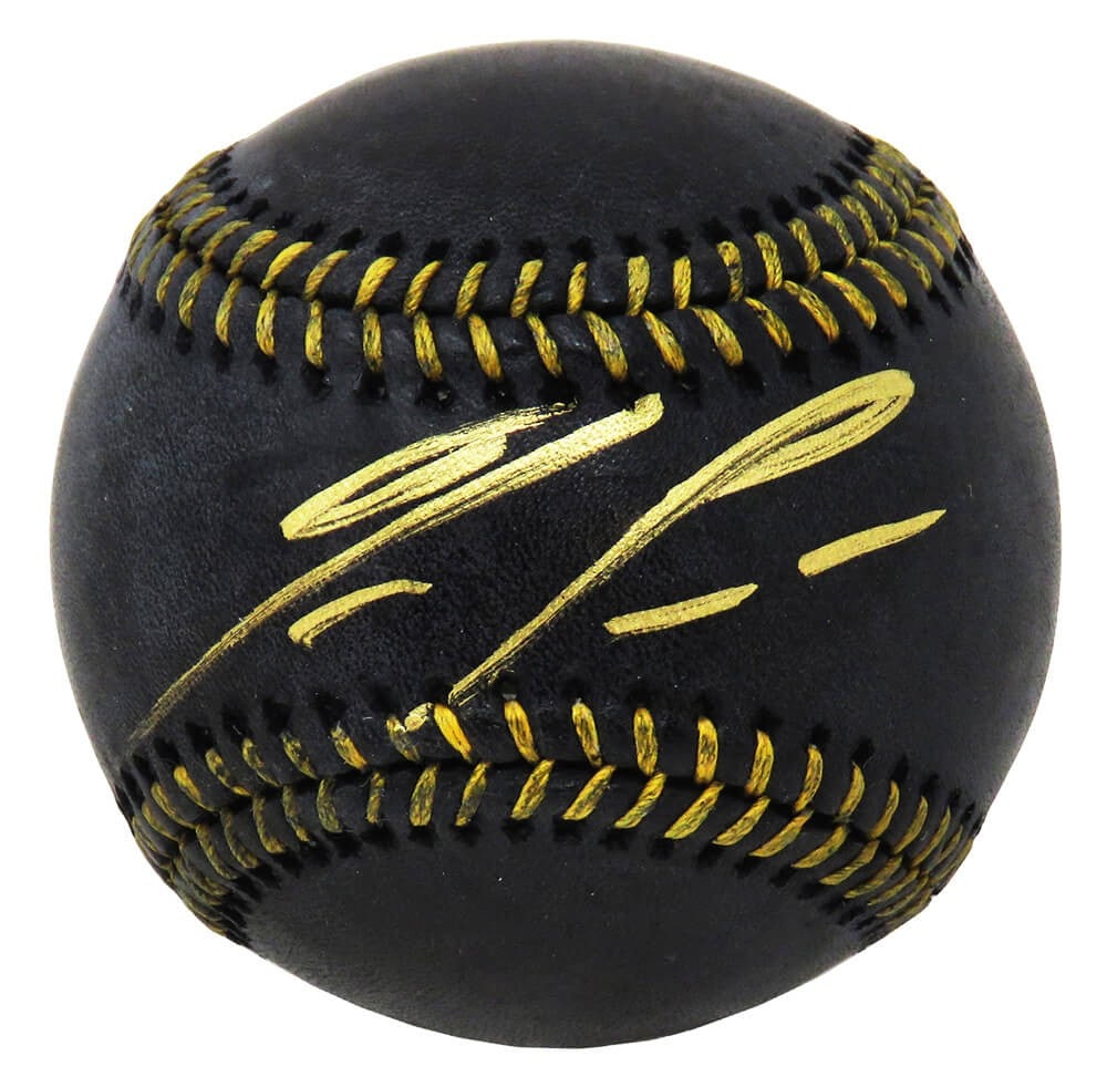 Ronald Acuna Jr. Signed Rawlings Black MLB Baseball Beckett Authenticated (1 of 1)