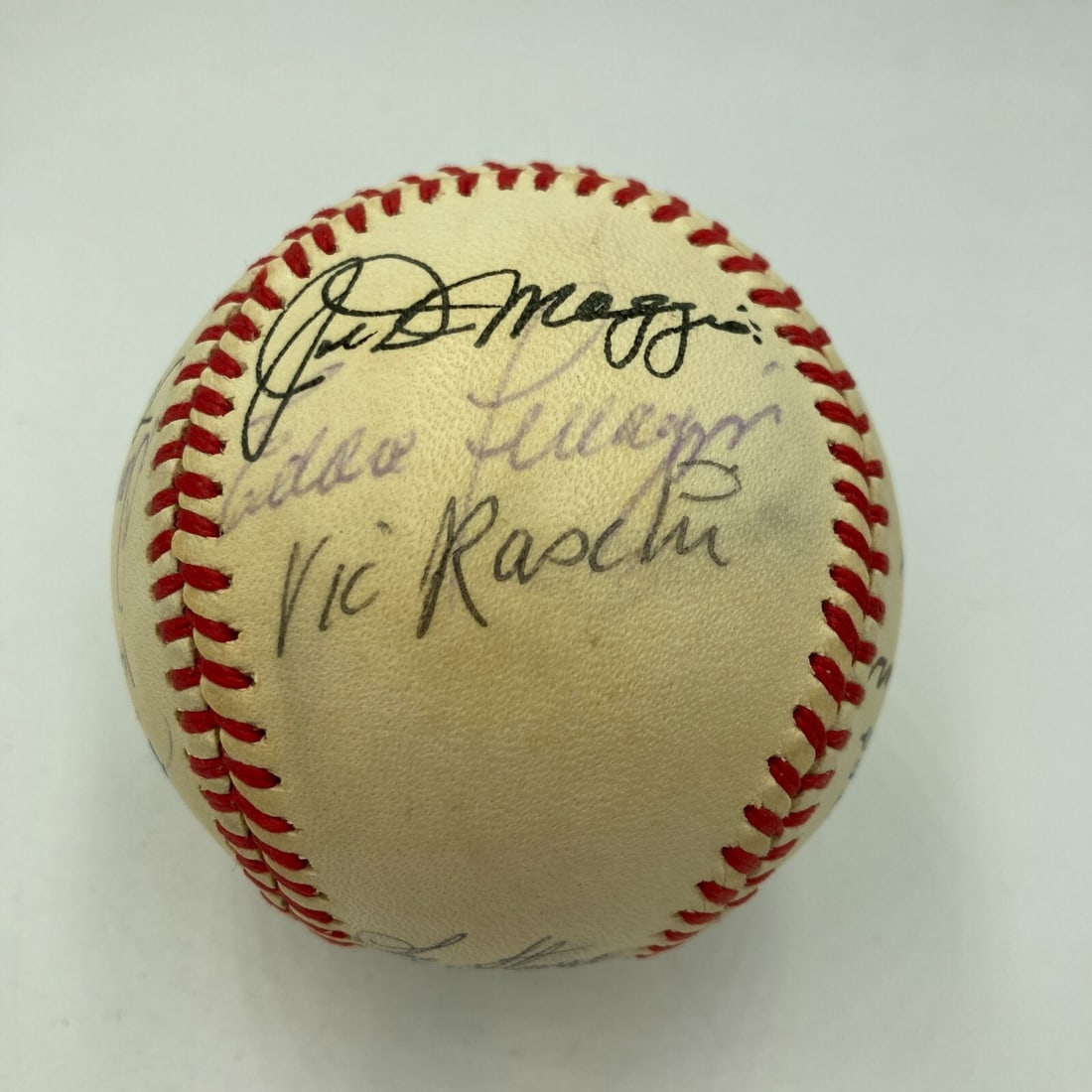 Ted Williams Joe DiMaggio Multi Signed Baseball with JSA COA - 2
