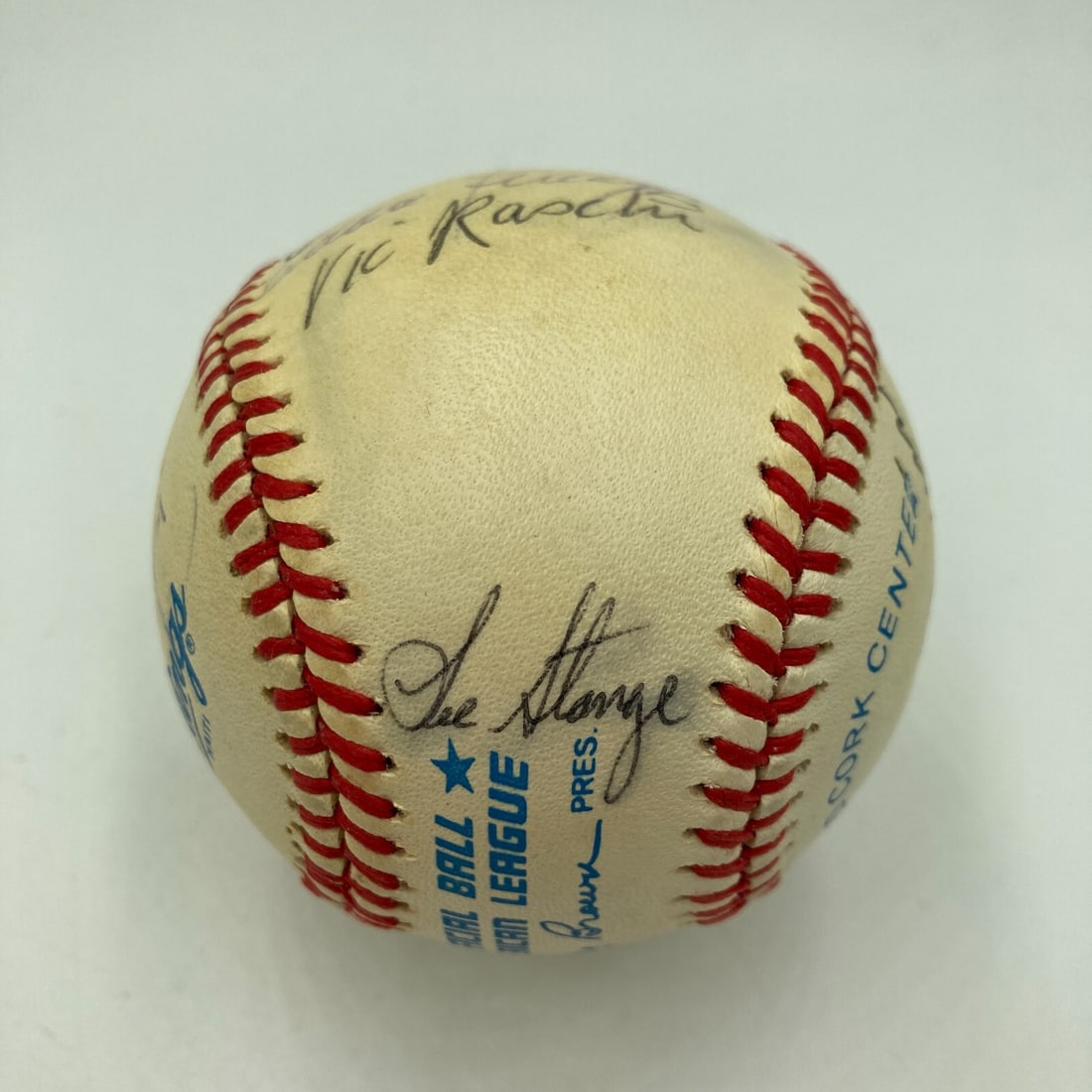 Ted Williams Joe DiMaggio Multi Signed Baseball with JSA COA - 4
