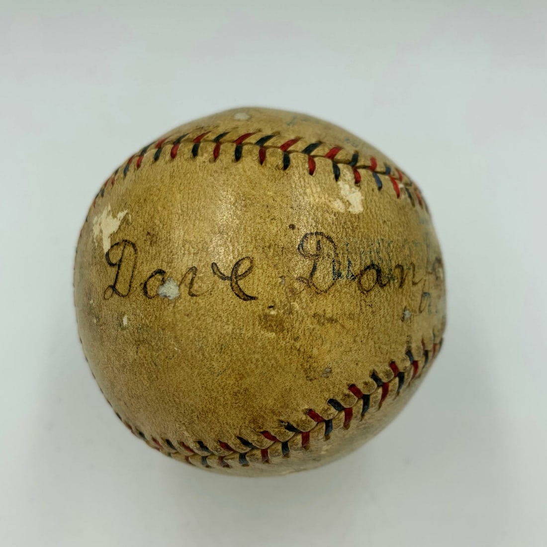 Dave Danforth Signed Baseball 1920s Inscribed with Career Stats PSA/DNA (1 of 9)