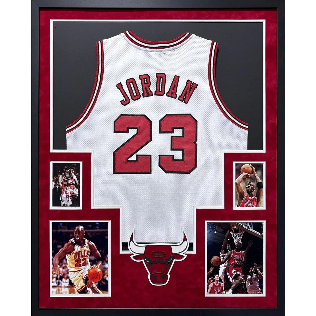 Framed Chicago Bulls Michael Jordan Unsigned Jersey 42x34 (1 of 1)