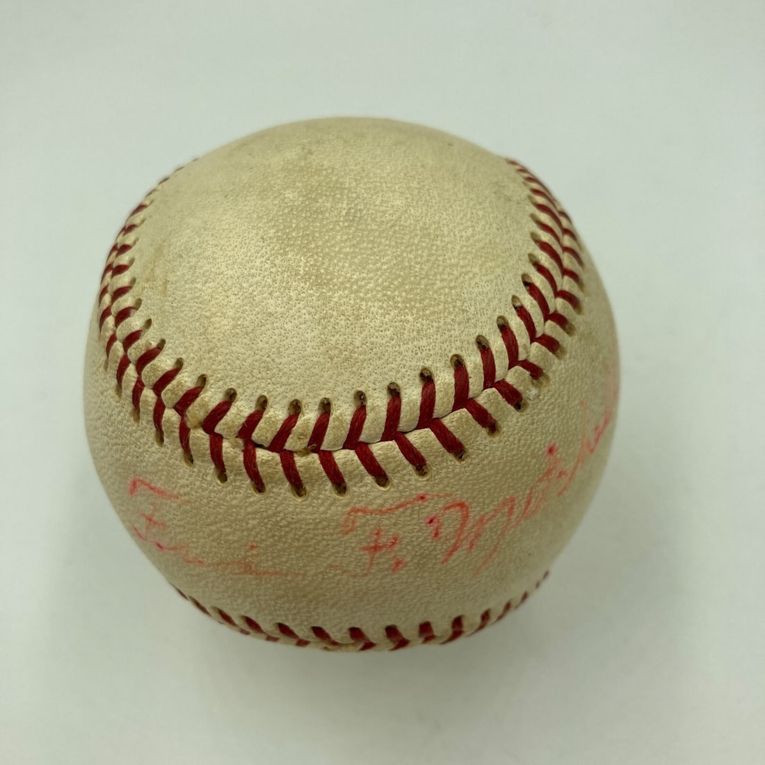 Fred Mitchell Signed Baseball First Red Sox Game JSA Authenticated - 4