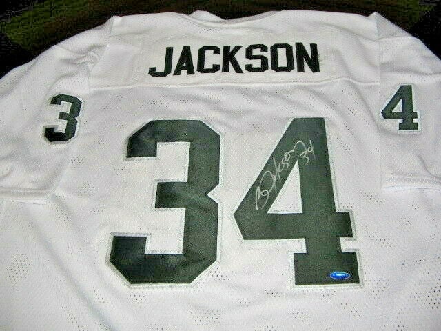 Autographed Jersey with Tristar Hologram Signed by Bo Jackson Raiders Auburn: Autographed Jersey with Tristar Hologram Signed by Bo Jackson Raiders Auburn This is a pre-owned Oakland Raiders and Auburn jersey signed by Bo Jackson. The autograph is authenticated with a Tristar h