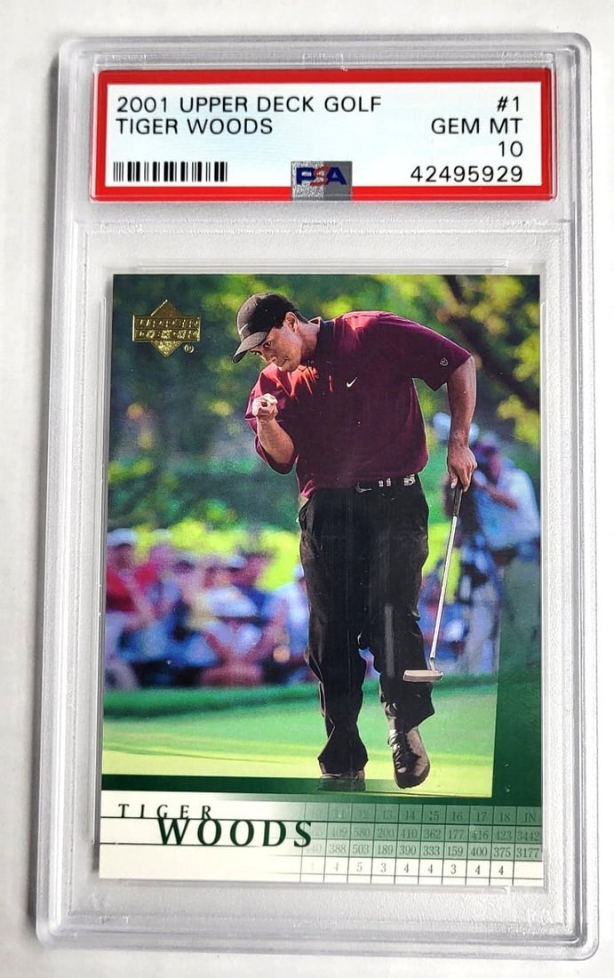 PSA 10 Tiger Woods 2001 Upper Deck Rookie Card #1 (1 of 2)