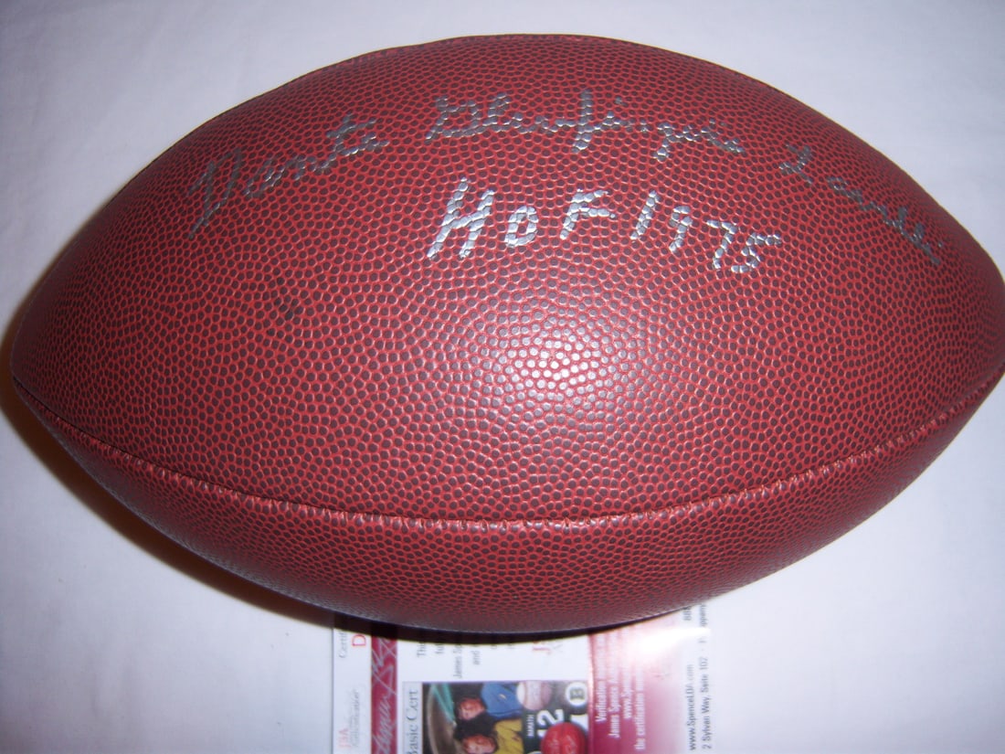 Signed NFL Football Dante Lavelli Hall of Fame JSA COA Browns (1 of 2)