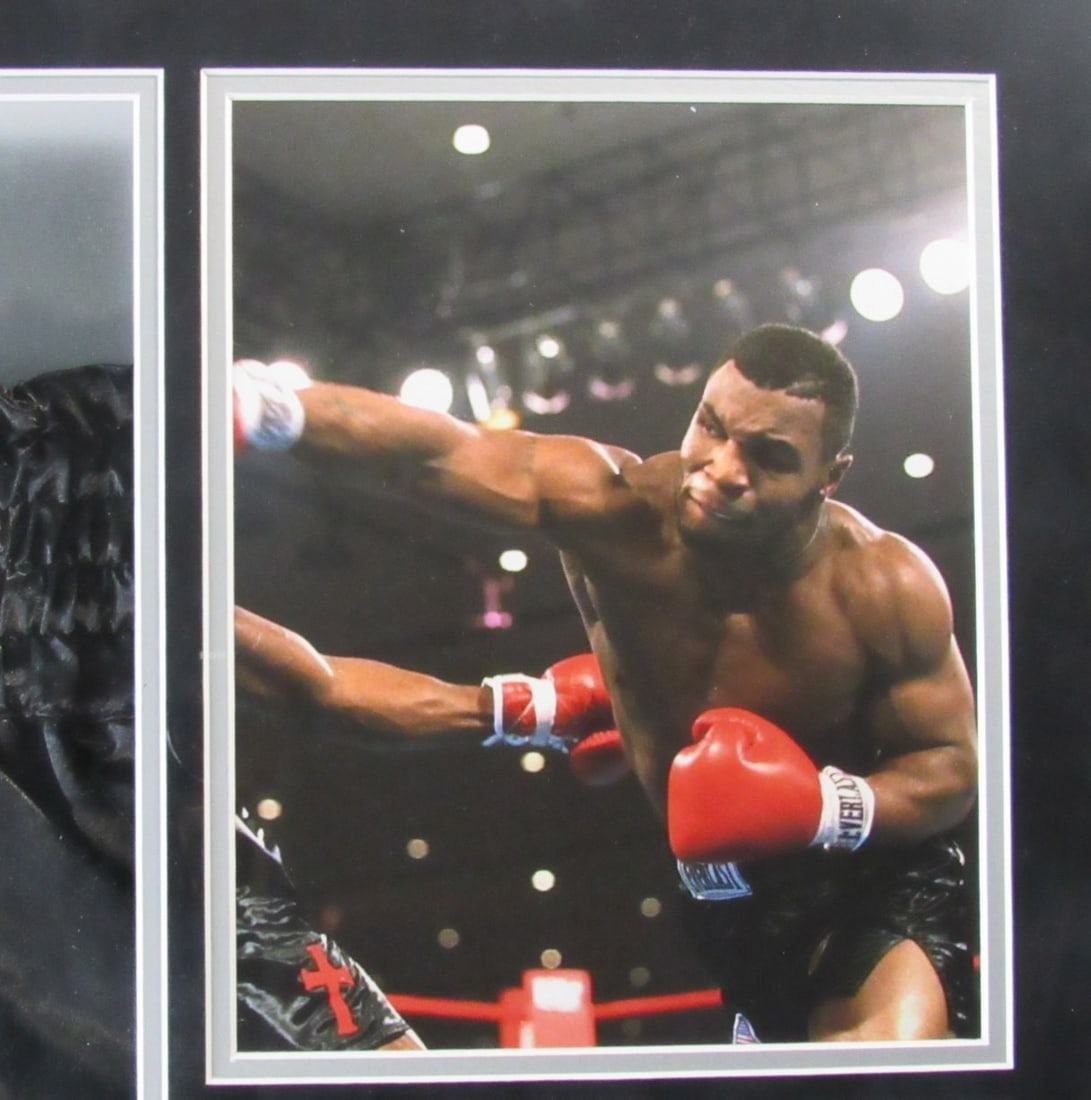 Framed Mike Tyson signed boxing trunks JSA authenticated - 3