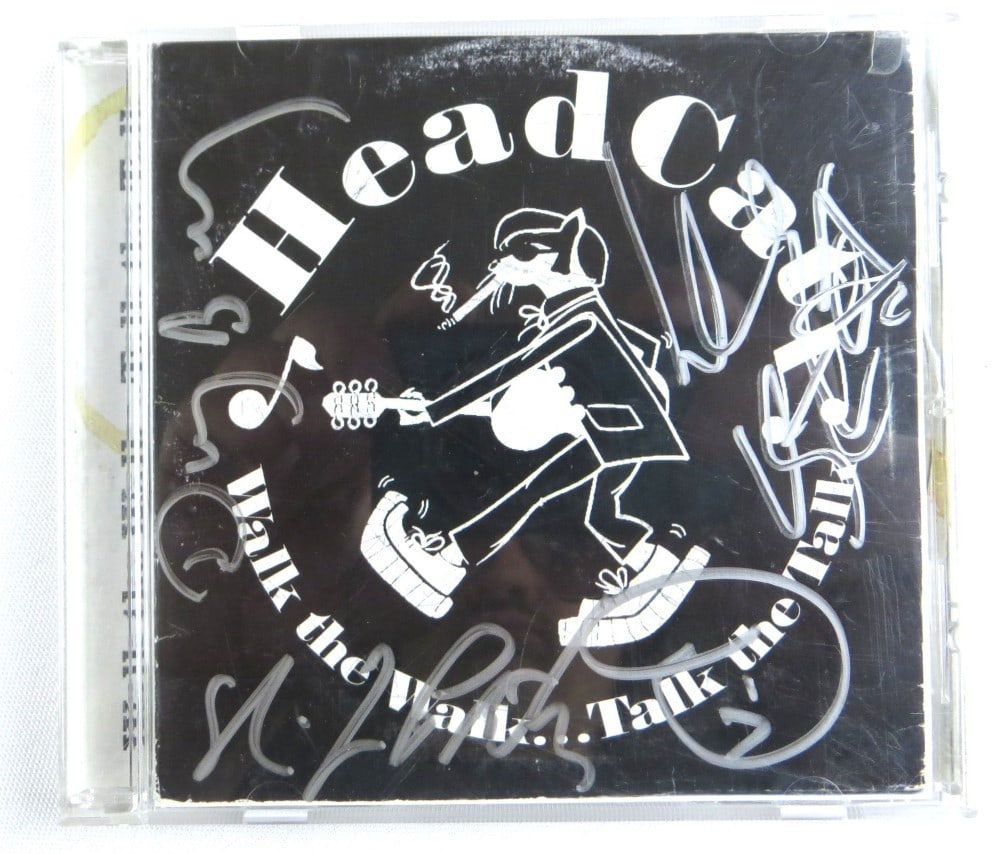 The Head Cat Band Autographed CD Booklet by Lemmy Danny B Harvey Slim Jim Phantom: The Head Cat Band Autographed CD Booklet by Lemmy Danny B Harvey Slim Jim Phantom This is an original autographed CD booklet from The Head Cat Band, featuring the signatures of iconic musicians Lemmy,