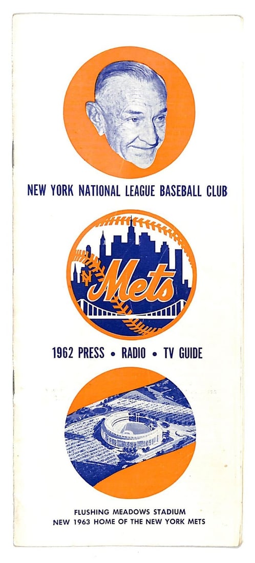 1962 New York Mets Baseball Press Media Guide Rare Original: 1962 New York Mets Baseball Press Media Guide Rare Original This is an original 1962 New York Mets Baseball Press Media Guide, marking the first year of the team's existence. This vintage guide is a m