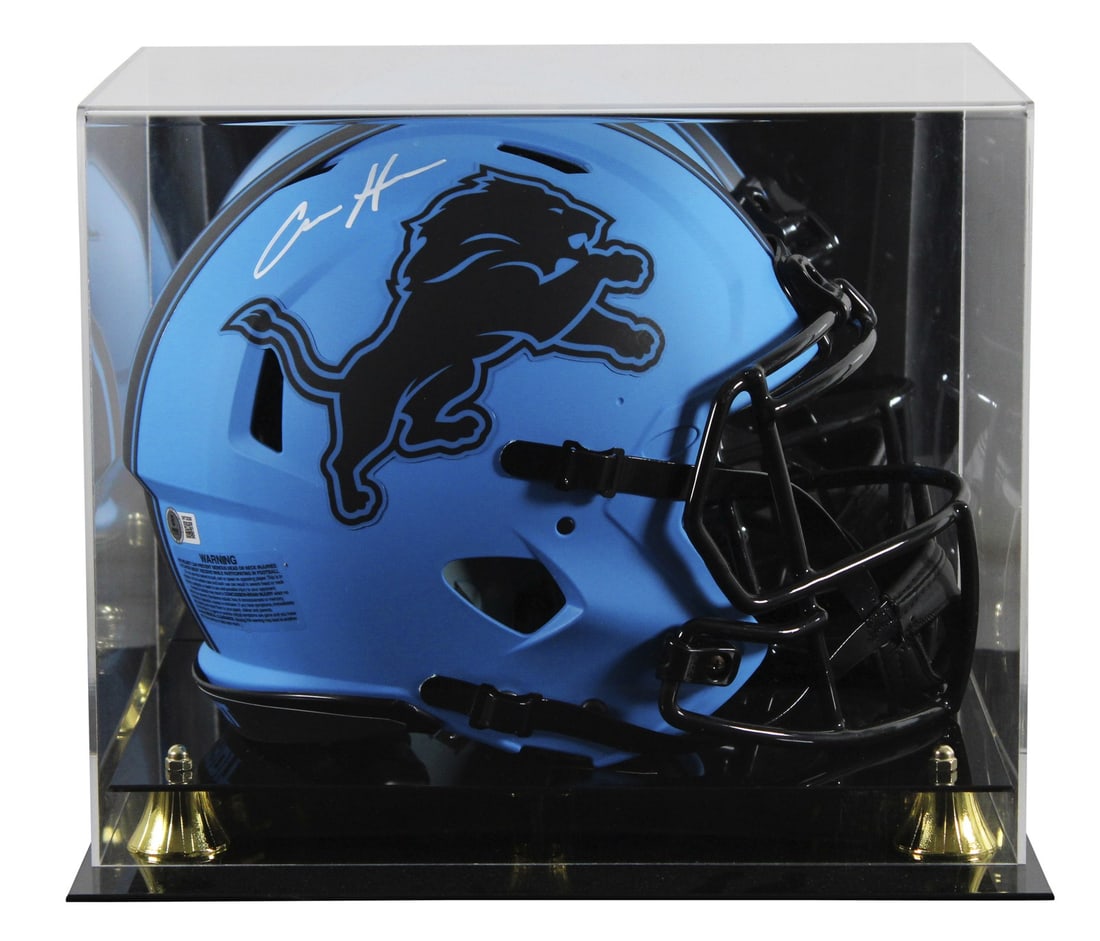 Aidan Hutchinson Signed Detroit Lions Rave Full Size Helmet with BAS Authentication (1 of 4)