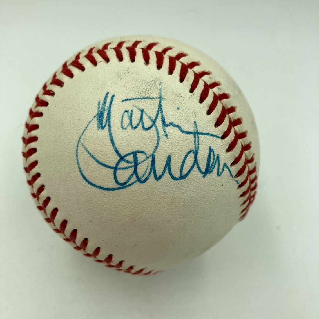 Martin Landau Signed Baseball with JSA Certificate of Authenticity: Martin Landau Signed Baseball with JSA Certificate of Authenticity This is an authentic signed baseball by Martin Landau, featuring a Certificate of Authenticity from James Spence Authentication (JSA)