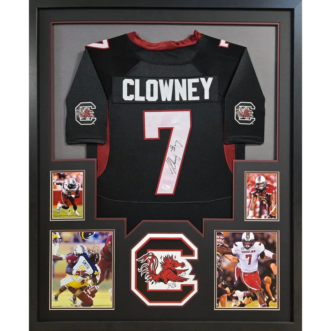 Framed South Carolina Jadeveon Clowney Autographed Jersey JSA (1 of 3)