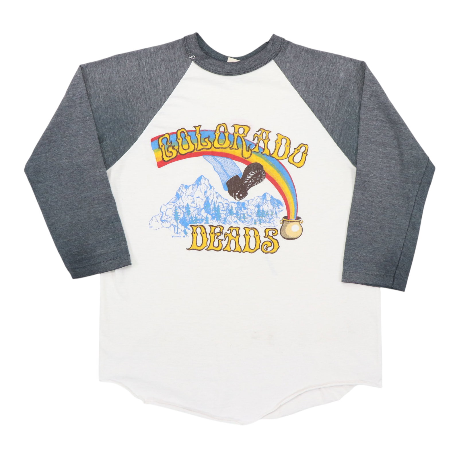 Vintage 1974 Colorado Deads Grateful Dead Poly Cotton Jersey Shirt: Vintage 1974 Colorado Deads Grateful Dead Poly Cotton Jersey Shirt This is an original vintage 1974 Grateful Dead Colorado Deads jersey shirt. It features both front and back graphics and is made from