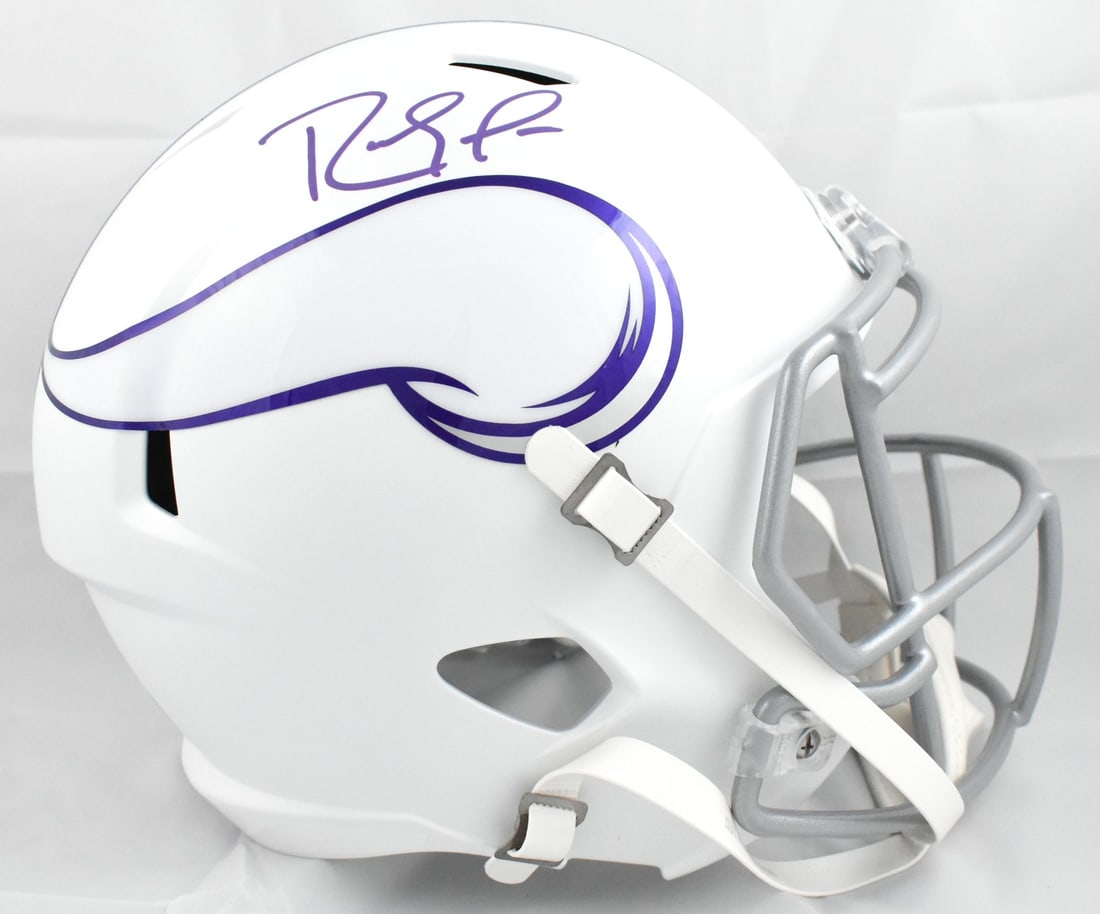 Minnesota Vikings Randy Moss signed 2024 Speed helmet Beckett hologram purple (1 of 5)
