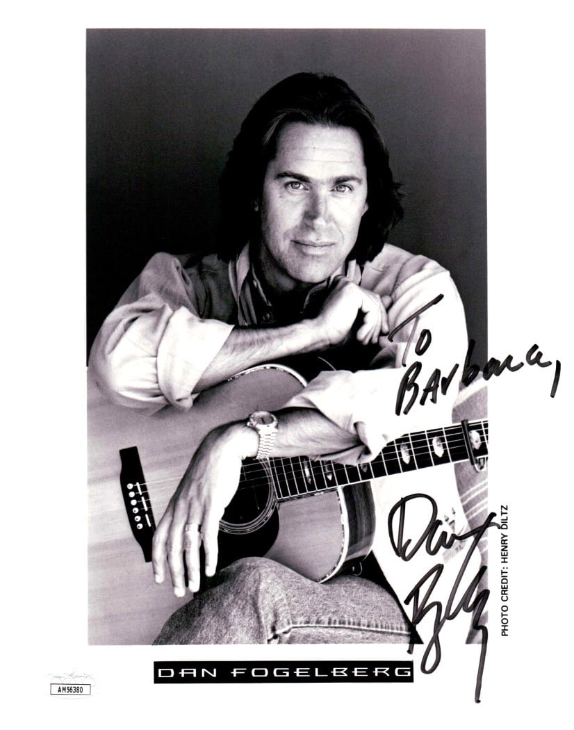 8x10 Photograph Signed by Dan Fogelberg JSA Authenticated: 8x10 Photograph Signed by Dan Fogelberg JSA Authenticated This is an original 8x10 photograph autographed by the late singer-songwriter Dan Fogelberg. The autograph has been authenticated by James Spe