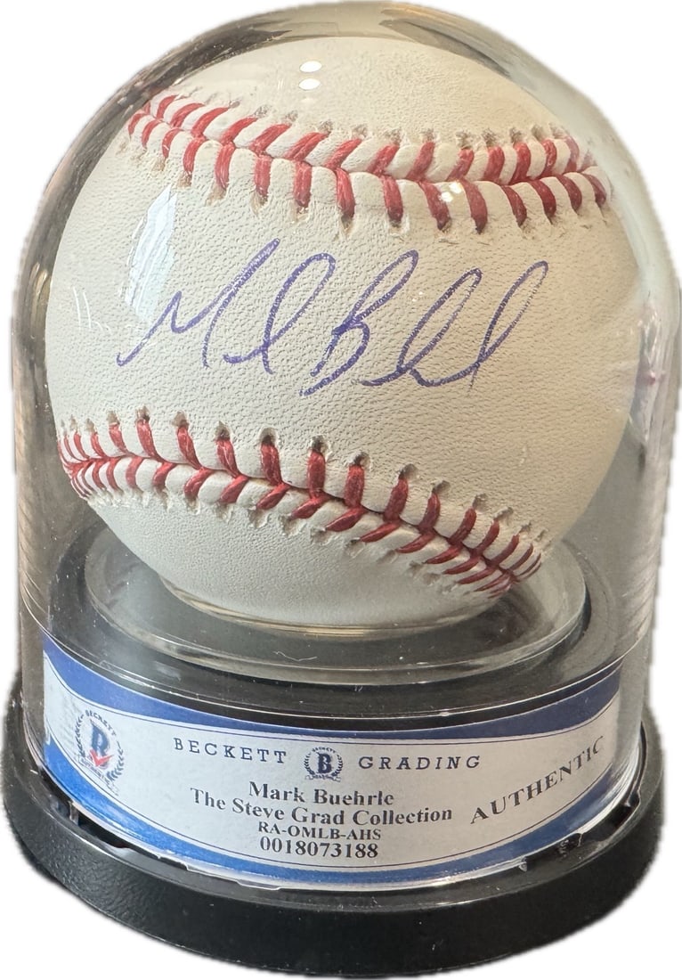 Mark Buehrle Signed MLB Baseball Beckett Certified Perfect Game Autograph: Mark Buehrle Signed MLB Baseball Beckett Certified Perfect Game Autograph This listing features an official Major League Baseball (Selig commissioner) beautifully hand-signed by Mark Buehrle in blue b