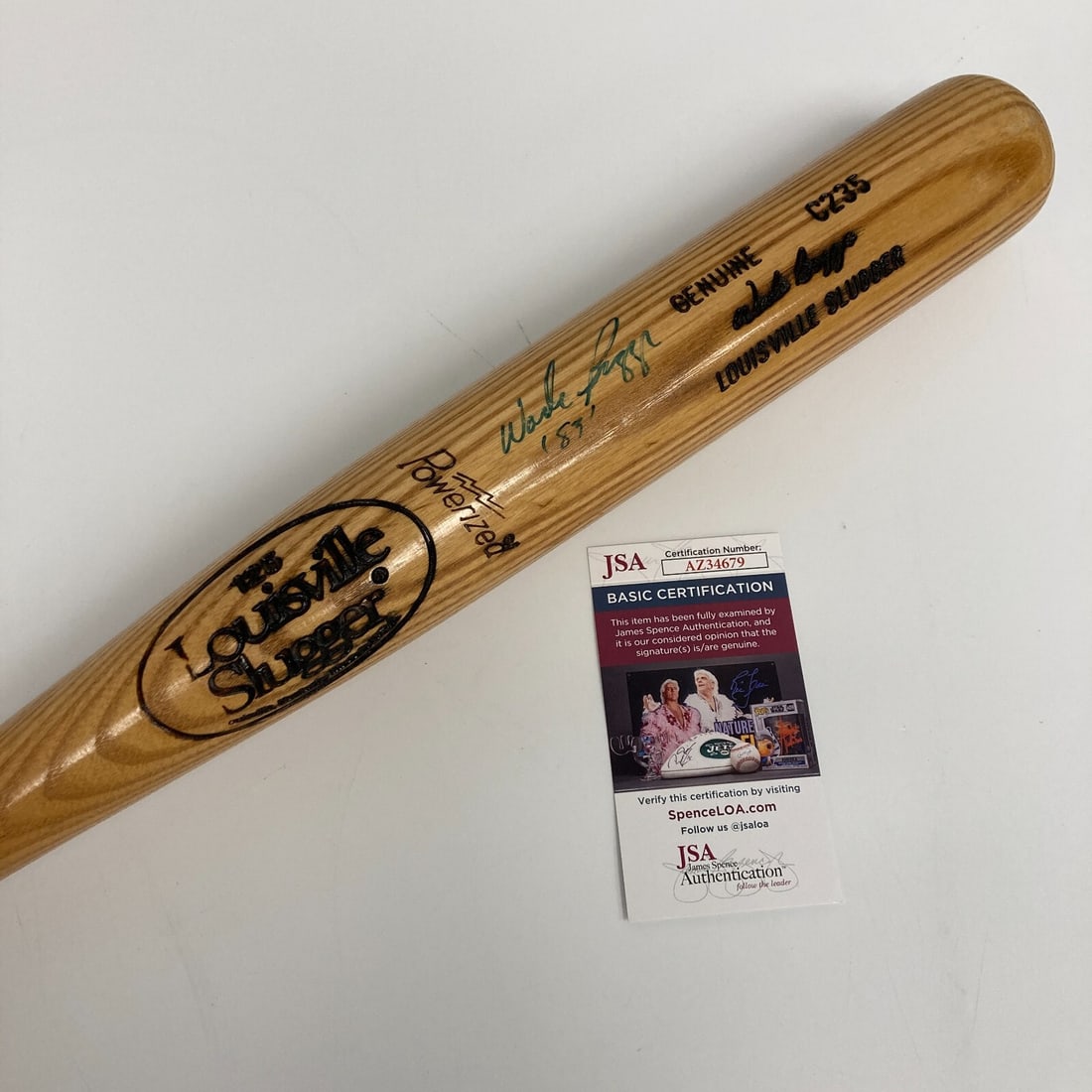 Wade Boggs Rookie Signed Louisville Slugger Baseball Bat JSA COA: Wade Boggs Rookie Signed Louisville Slugger Baseball Bat JSA COA This is an original Wade Boggs rookie signed Louisville Slugger game-issued baseball bat, authenticated by James Spence Authentication 