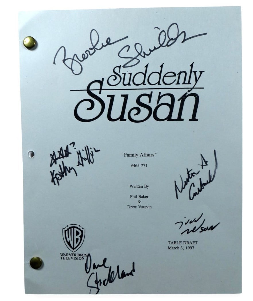 TV Script Signed by Suddenly Susan Cast Authenticated by JSA (1 of 3)